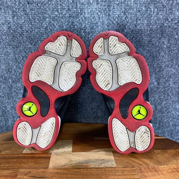 Jordan 13 Retro Playoffs Youth 10.5C Shoes Black Red Athletic Sneakers - Picture 8 of 10